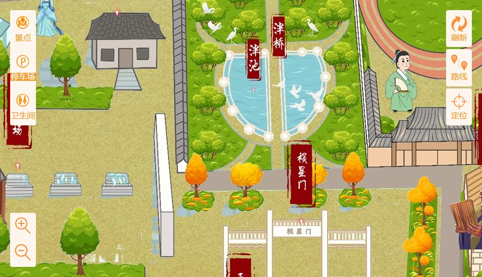 湾岭镇手绘地图景区语音讲解导览系统：智慧景区建设的基石